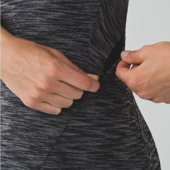 Lululemon &go Where-To Midi Dress Heathered Black - Picture 4 of 14